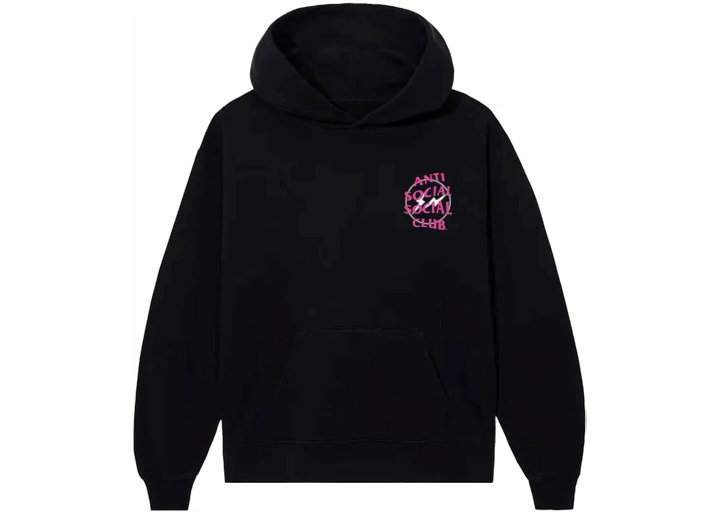 Anti Social Social Club Fragment Half Tone Hoodie Black/Pink