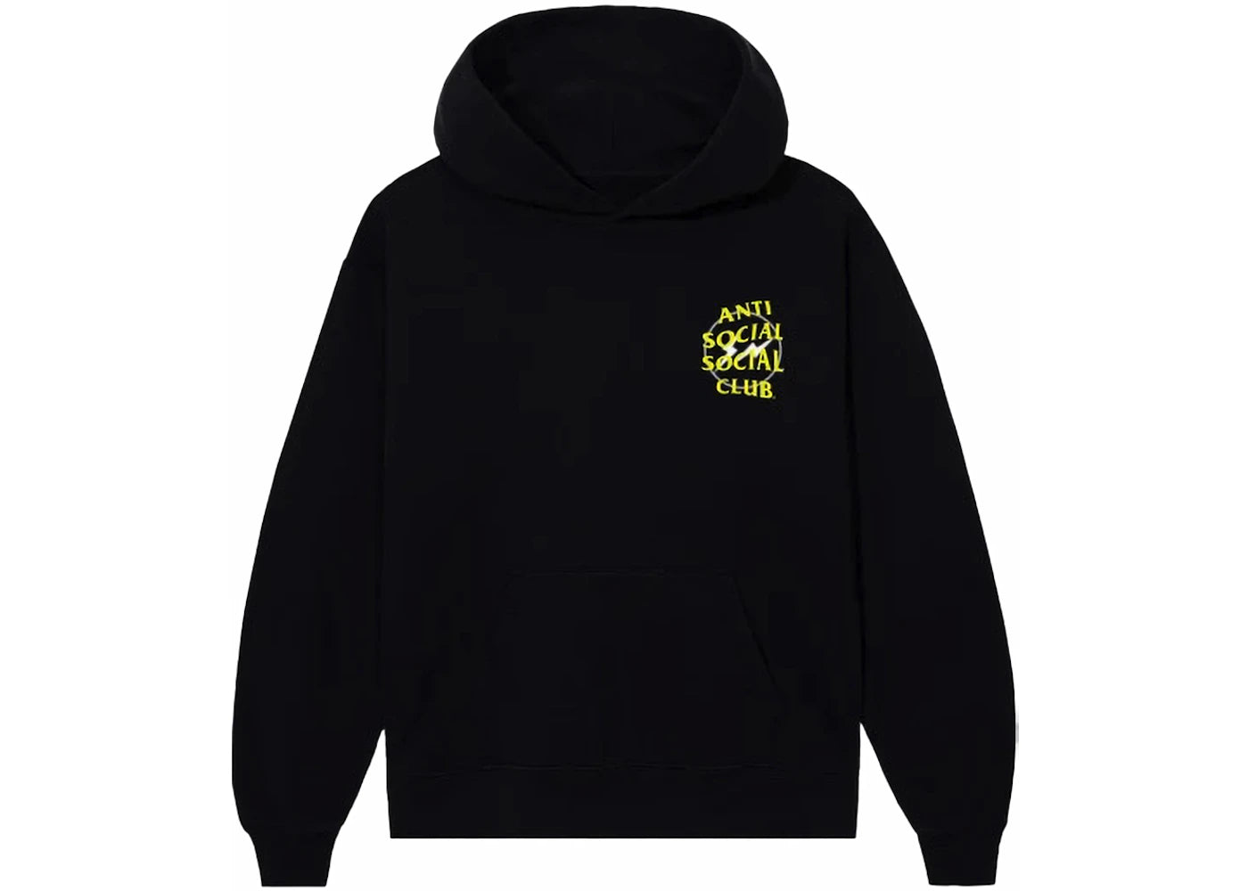 Anti Social Social Club Fragment Half Tone Hoodie Black/Yellow