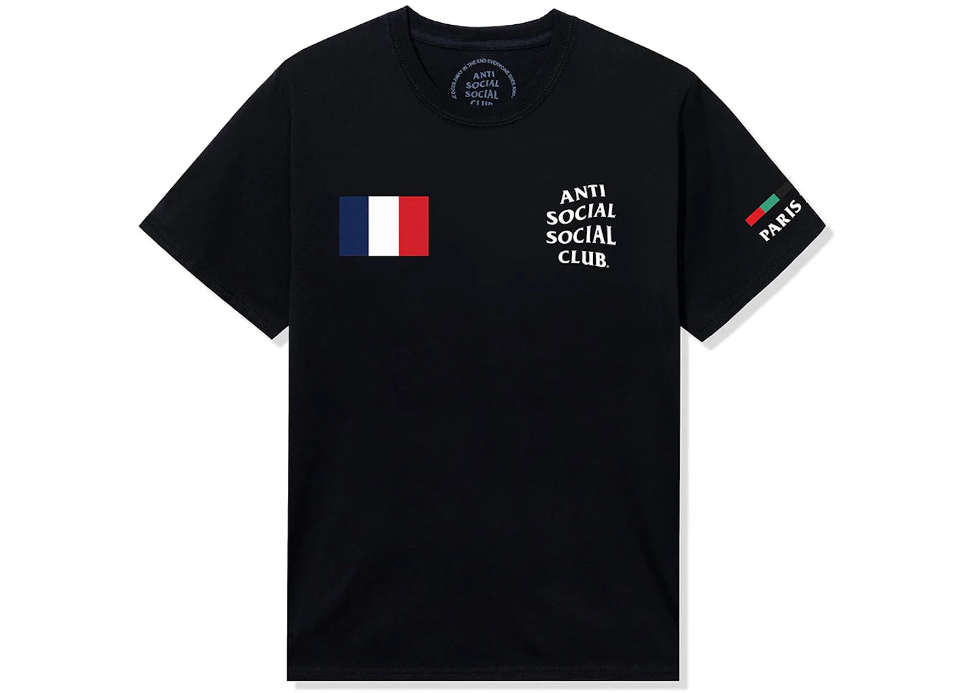 Anti Social Social Club France Tee Black