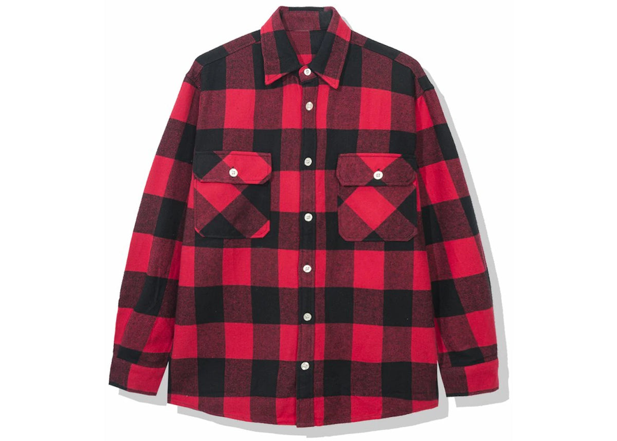 Anti Social Social Club Frantic Flannel Red