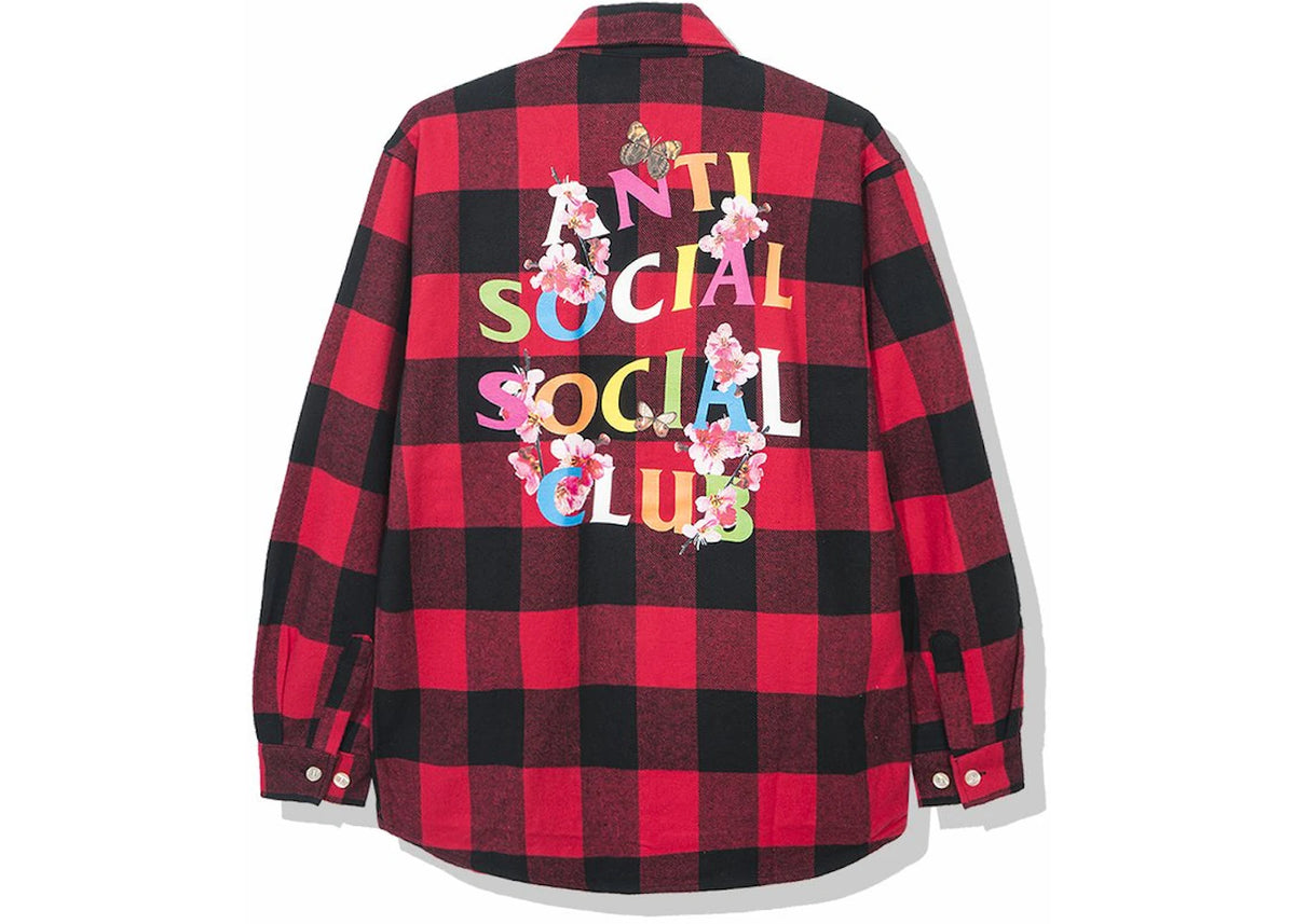 Anti Social Social Club Frantic Flannel Red