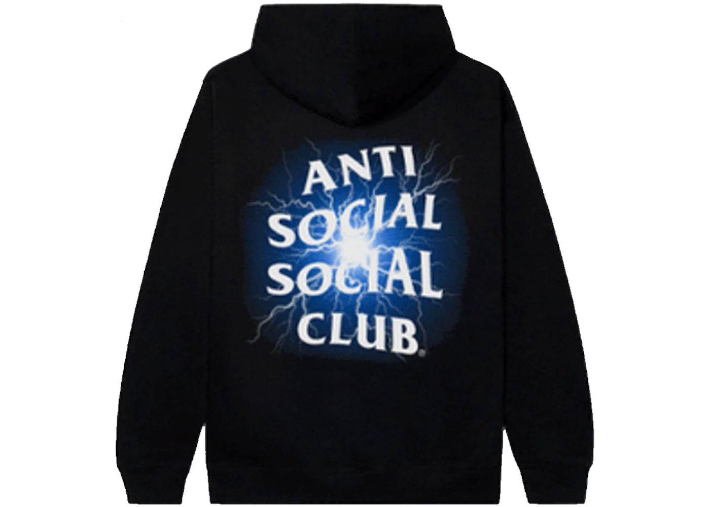 Anti Social Social Club Glow In The Dark Pain Hoodie Black/Blue