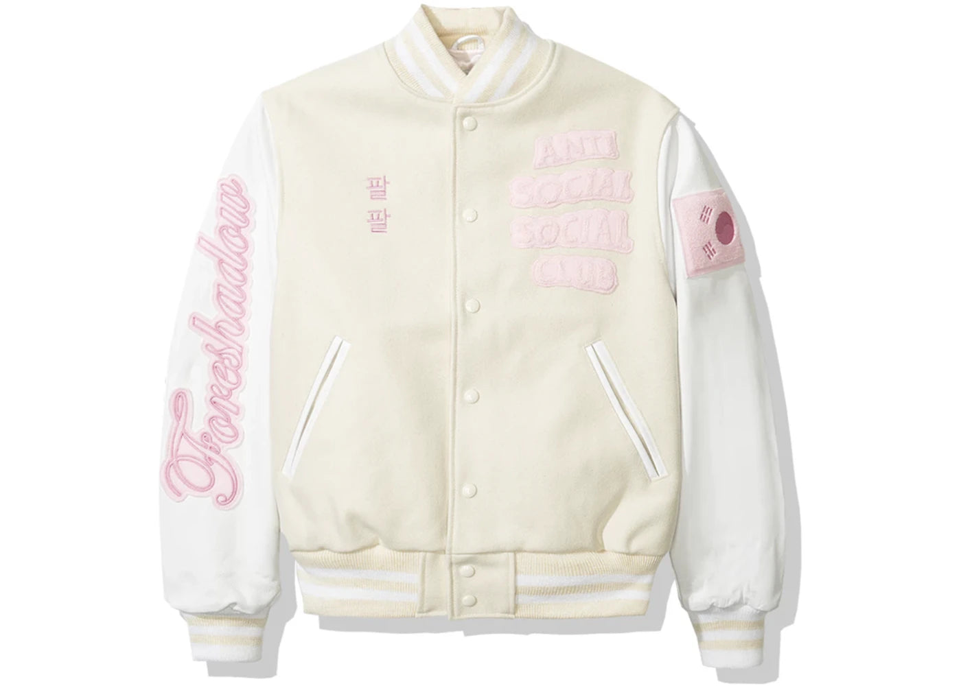 Anti Social Social Club Golden Bear Jacket (FW19) White/Cream