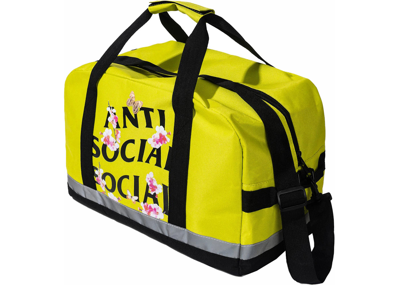 Anti Social Social Club Kkoch 3M High Visibility Duffle Bag Neon