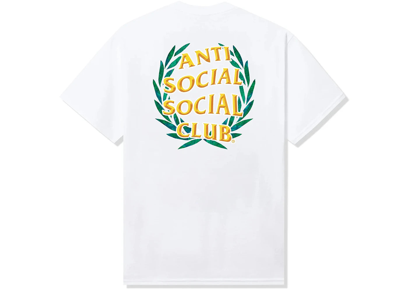 Anti Social Social Club Laurel Logo Flip Tee White
