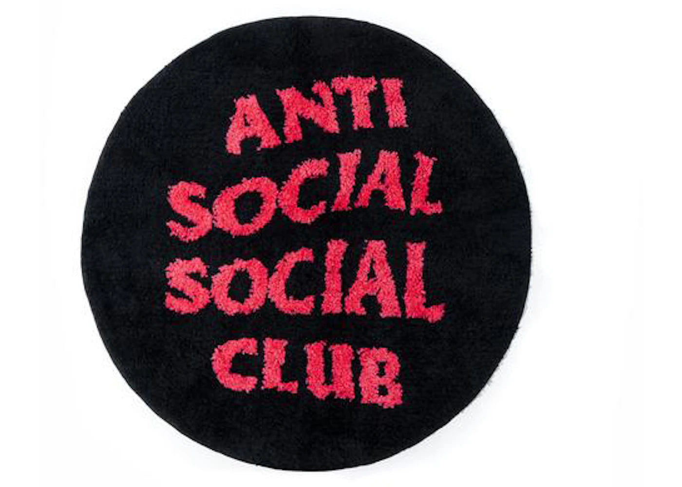 Anti Social Social Club No Shoes Inside Rug Black