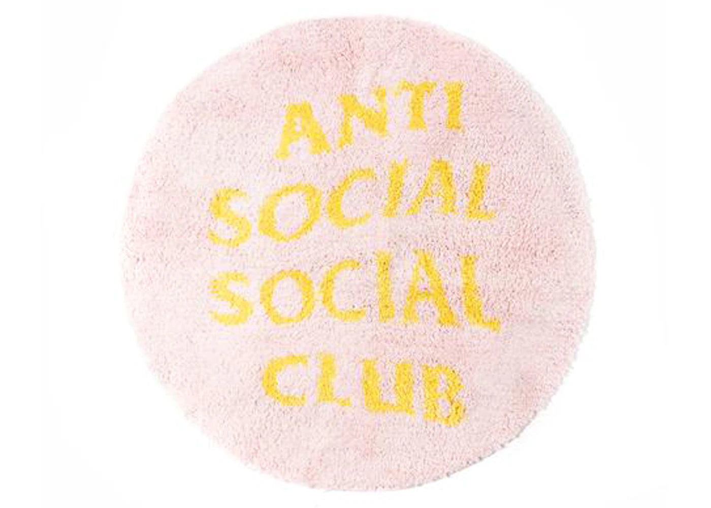 Anti Social Social Club No Shoes Inside Rug Pink