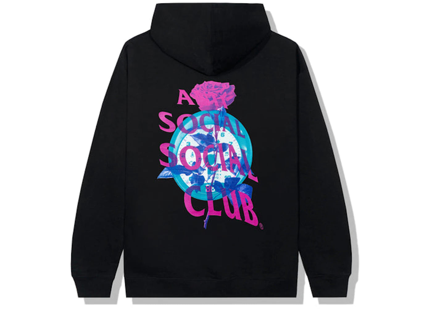 Anti Social Social Club Out Of Time Hoodie Black