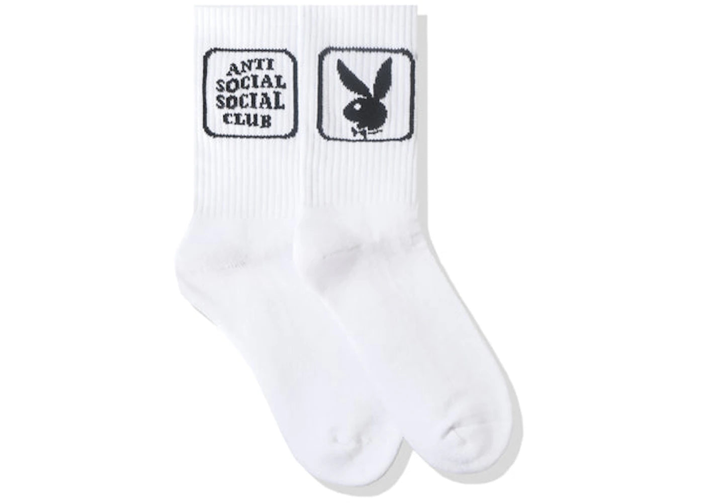Anti Social Social Club Playboy Bunny Socks White