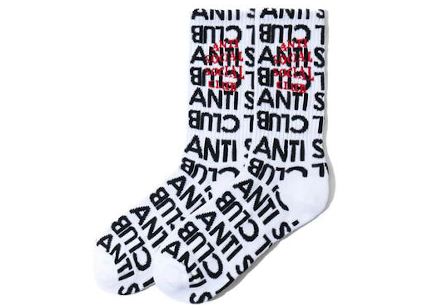 Anti Social Social Club Rich Italian Socks White