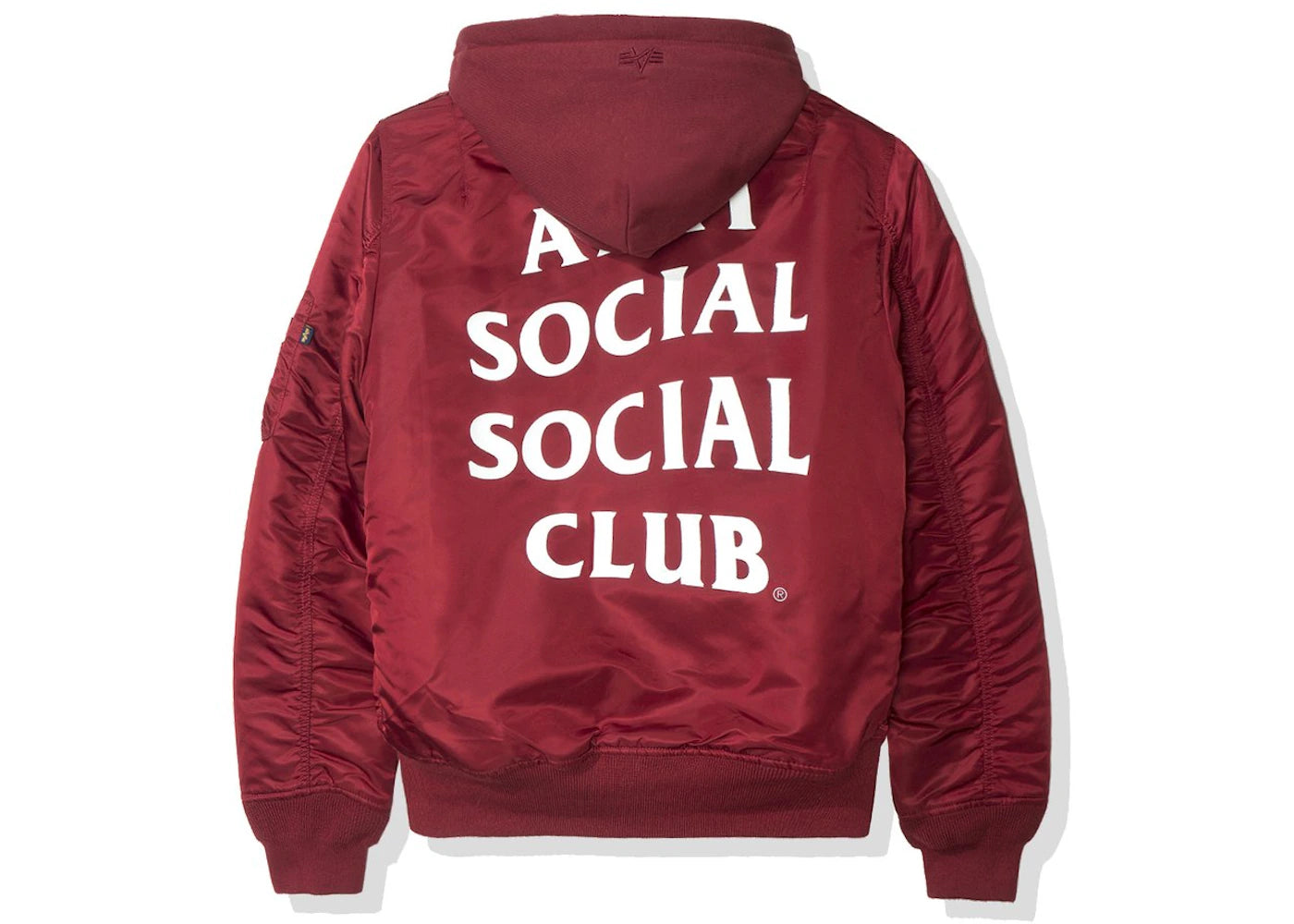 Anti Social Social Club Smog MA1 Alpha Jacket (FW19) Burgundy