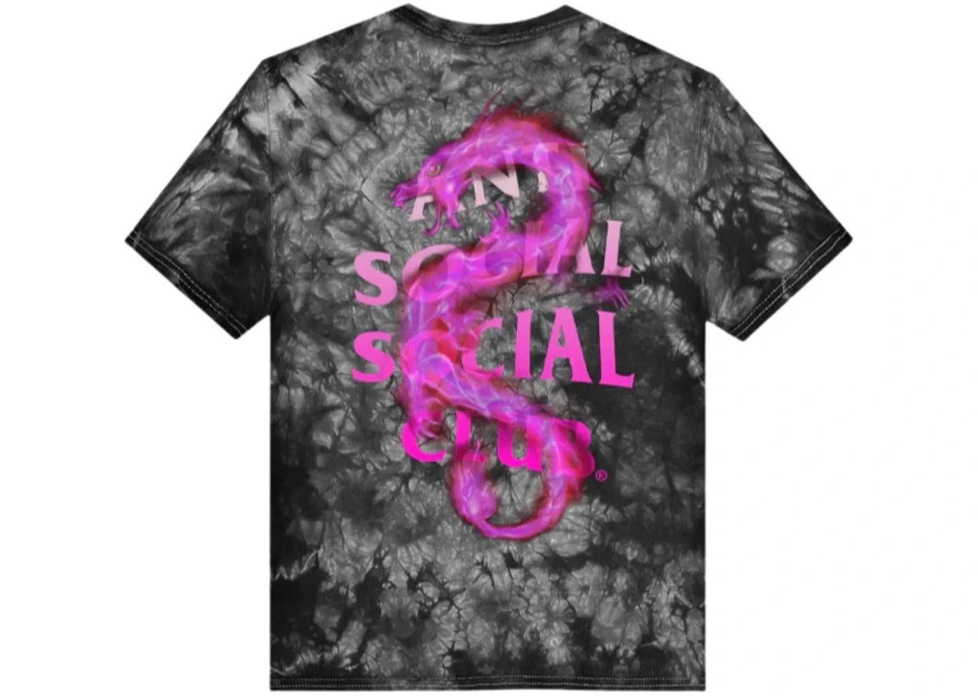 Anti Social Social Club Summer In Minsk T-shirt Black Tie Dye