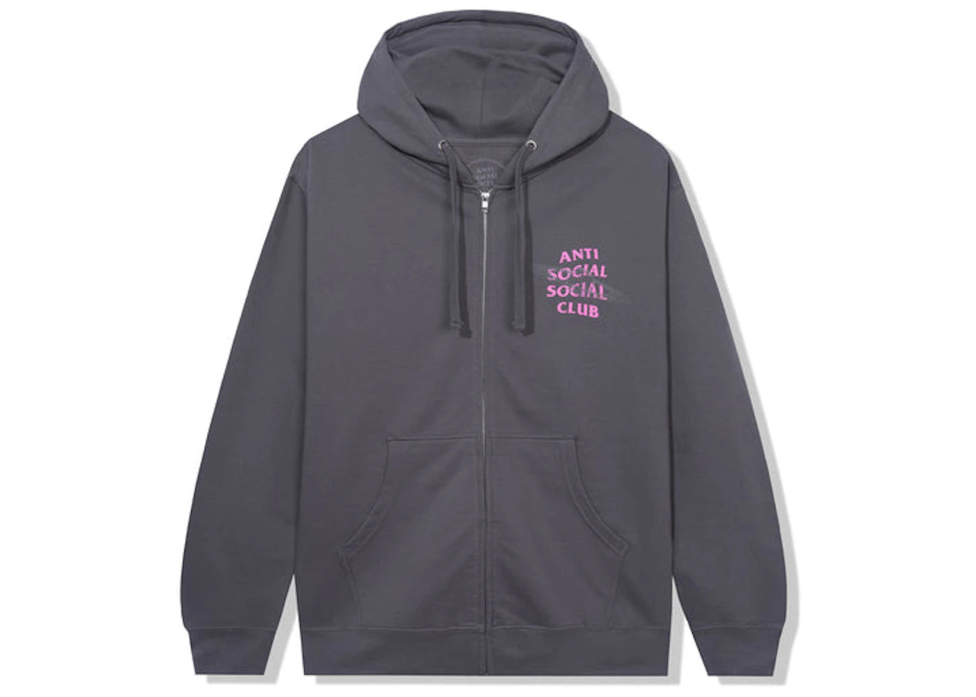 Anti Social Social Club The Shape Of Things Zip Up Hoodie Heather Grey
