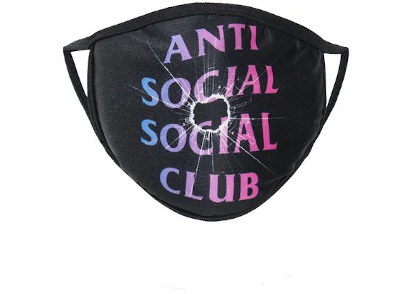 Anti Social Social Club Tongue Tied Mask Black
