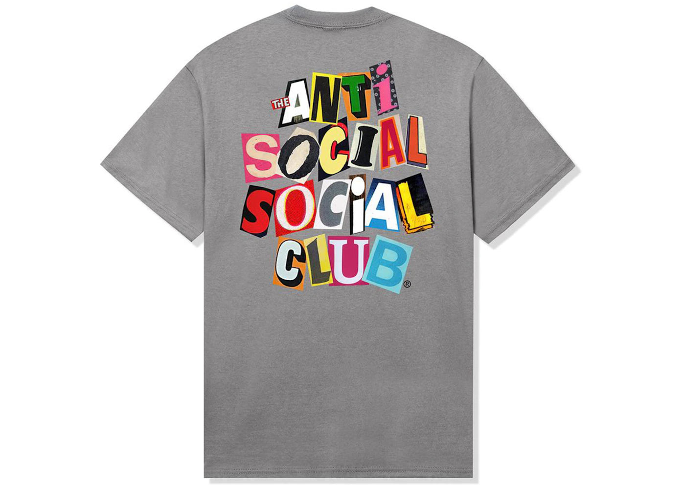Anti Social Social Club Torn Pages Of Our Story Tee Grey