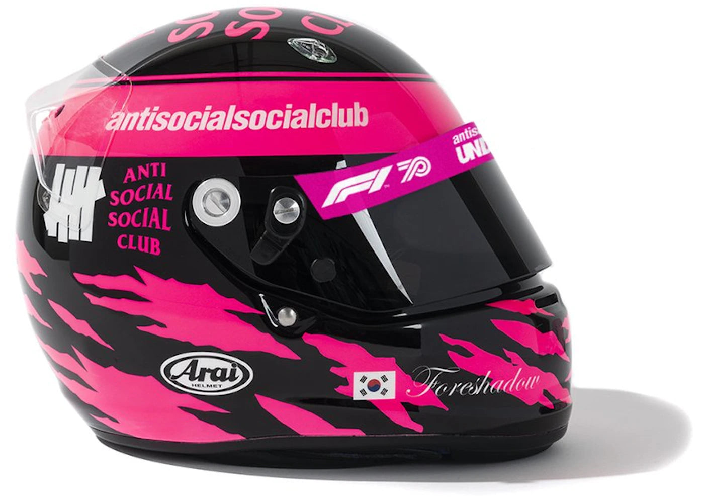 Anti Social Social Club UNDFTD X F1 Helmet Pink/Black