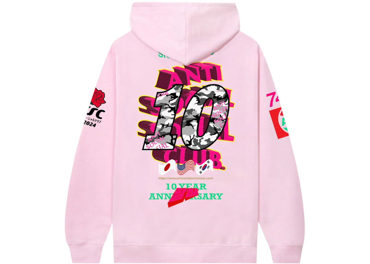 Anti Social Social Club Weird Years Hoodie Light Pink