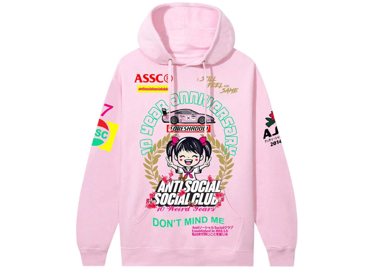 Anti Social Social Club Weird Years Hoodie Light Pink