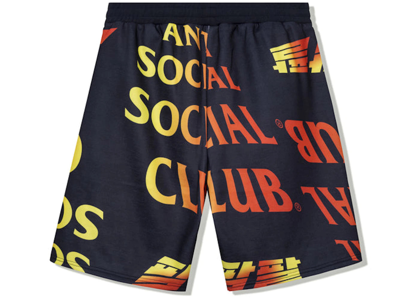 Anti Social Social Club Whisped Terry Fleece Shorts Black