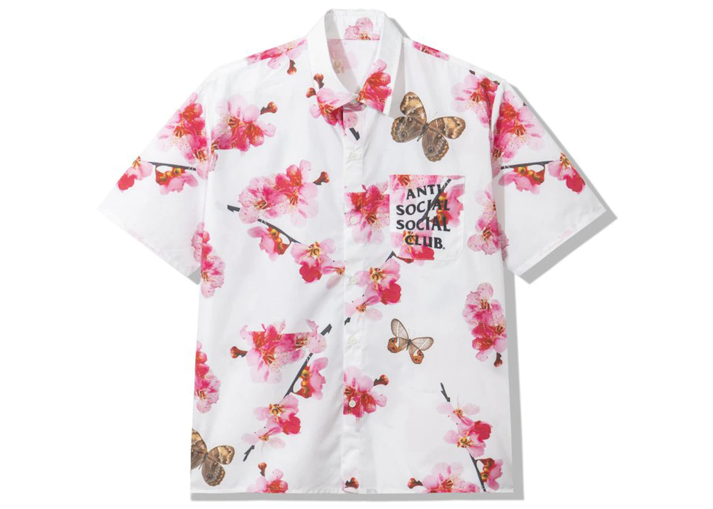Anti Social Social Club Woody Button Up White