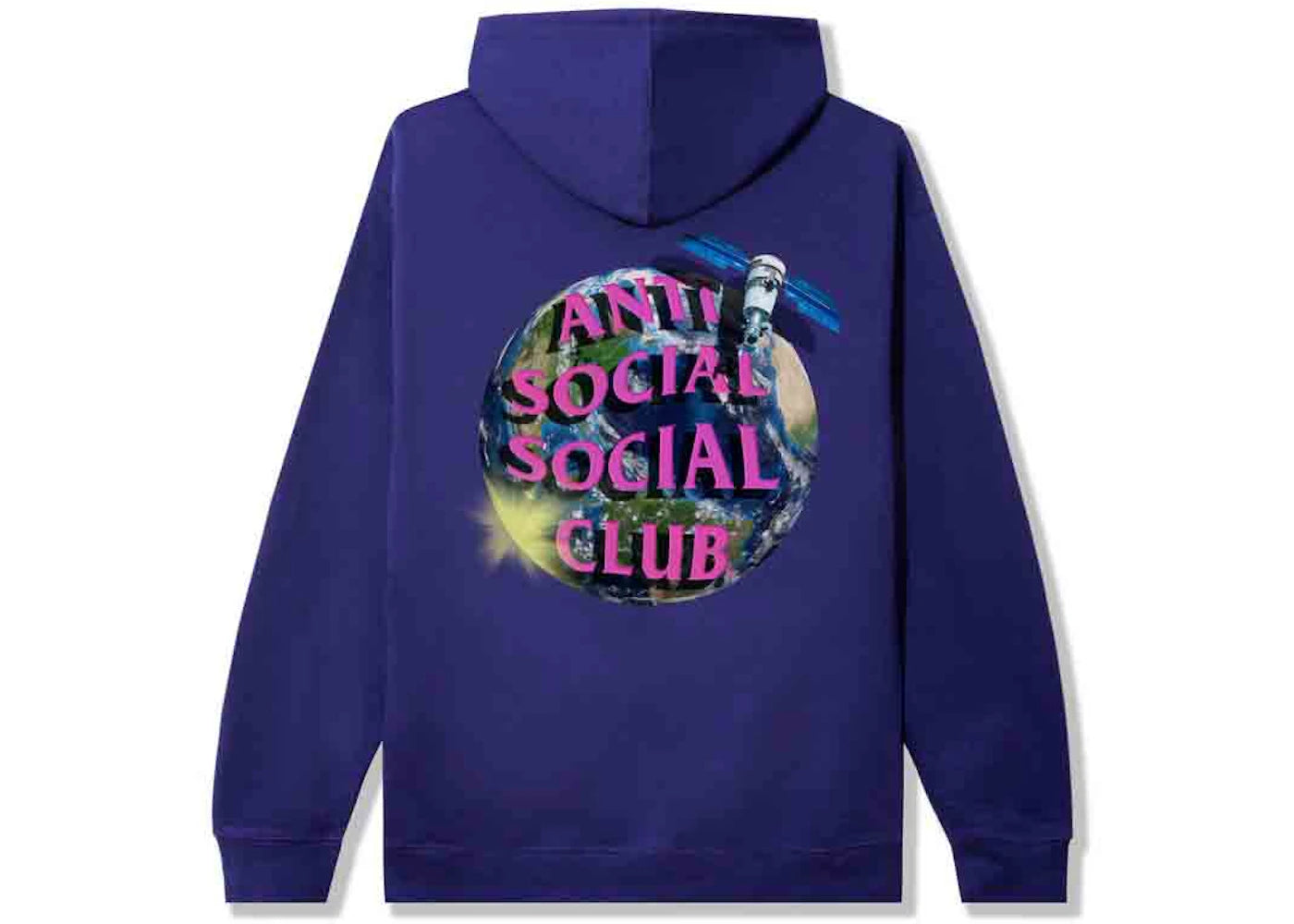Anti Social Social Club Worldwide Hoodie Purple