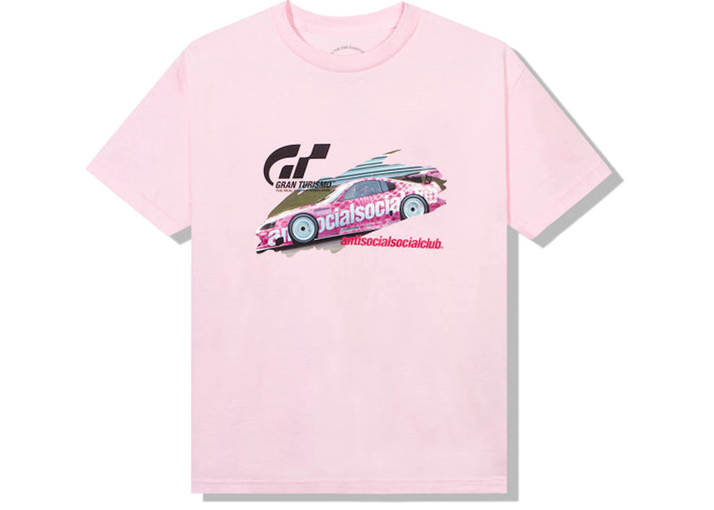Anti Social Social Club x Gran Turismo GT500 T-shirt Pink