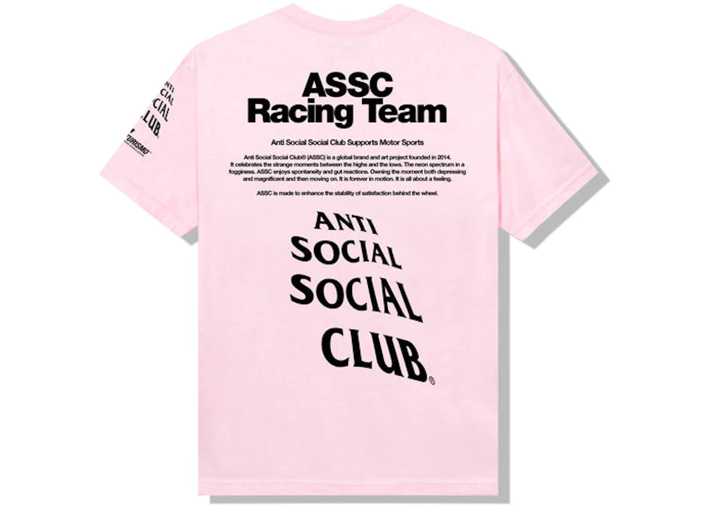 Anti Social Social Club x Gran Turismo Logo T-shirt Pink