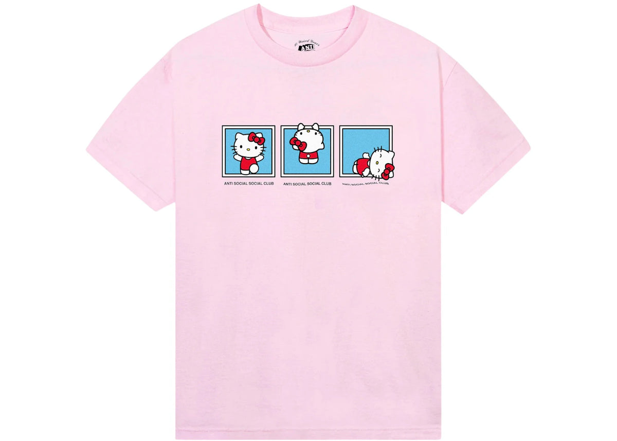 Anti Social Social Club x Hello Kitty Feel The Same Tee Light Pink