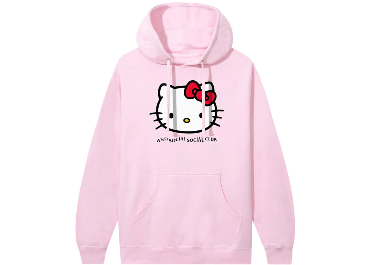 Anti Social Social Club x Hello Kitty Weird Hoodie Light Pink