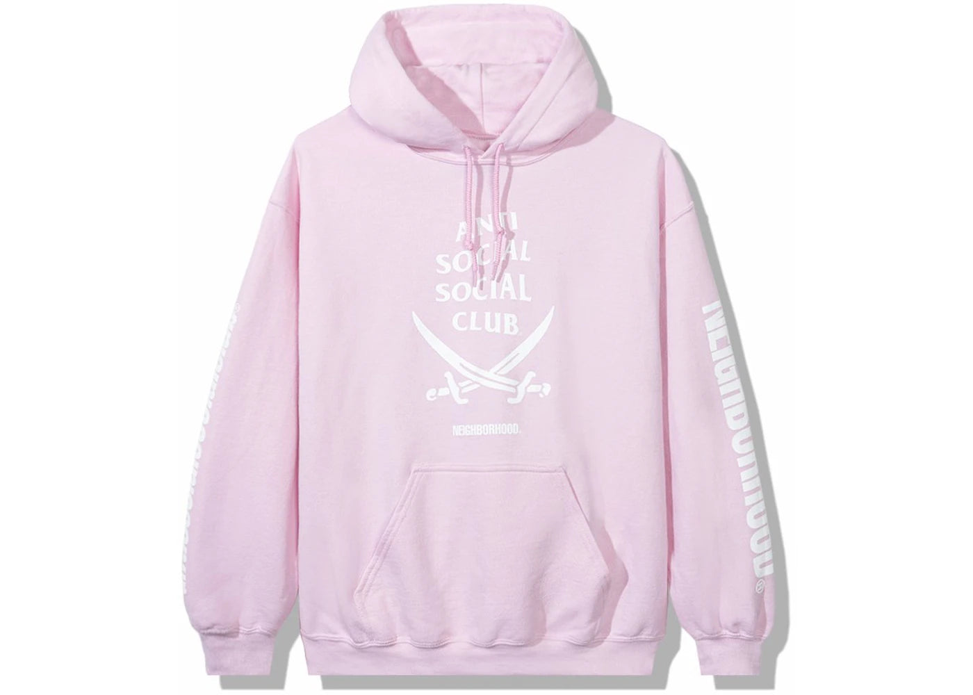 Anti Social Social Club x Neighborhood 6IX Pink Hoodie Hoodie Pink