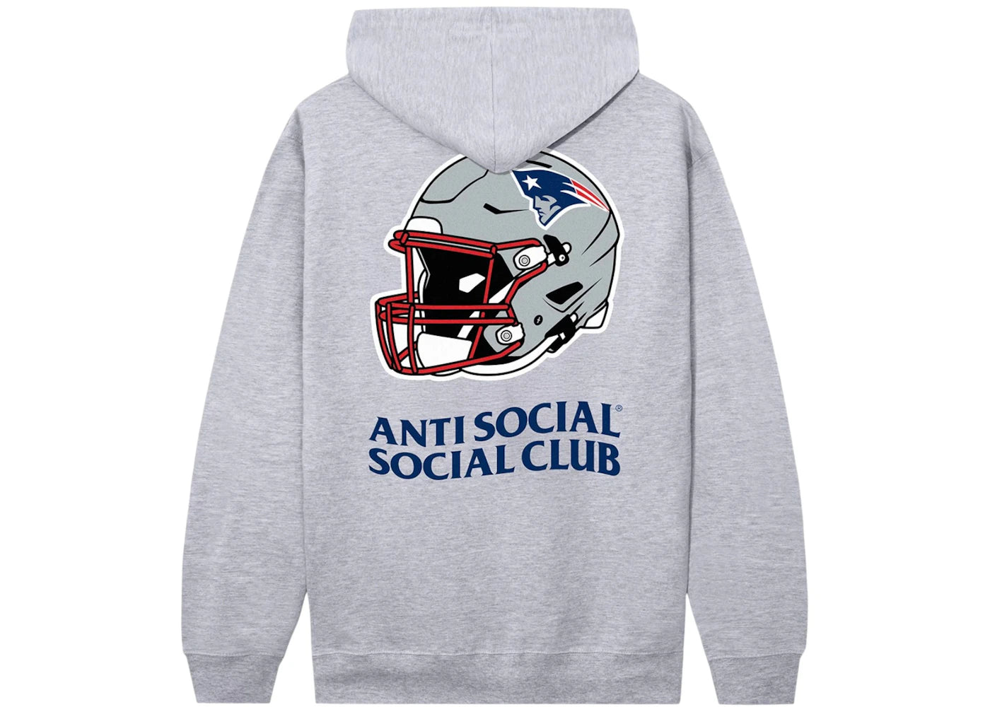 Anti Social Social Club x New England Patriots Impact Hoodie Grey
