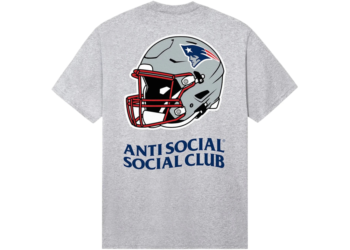 Anti Social Social Club x New England Patriots Impact Tee Grey