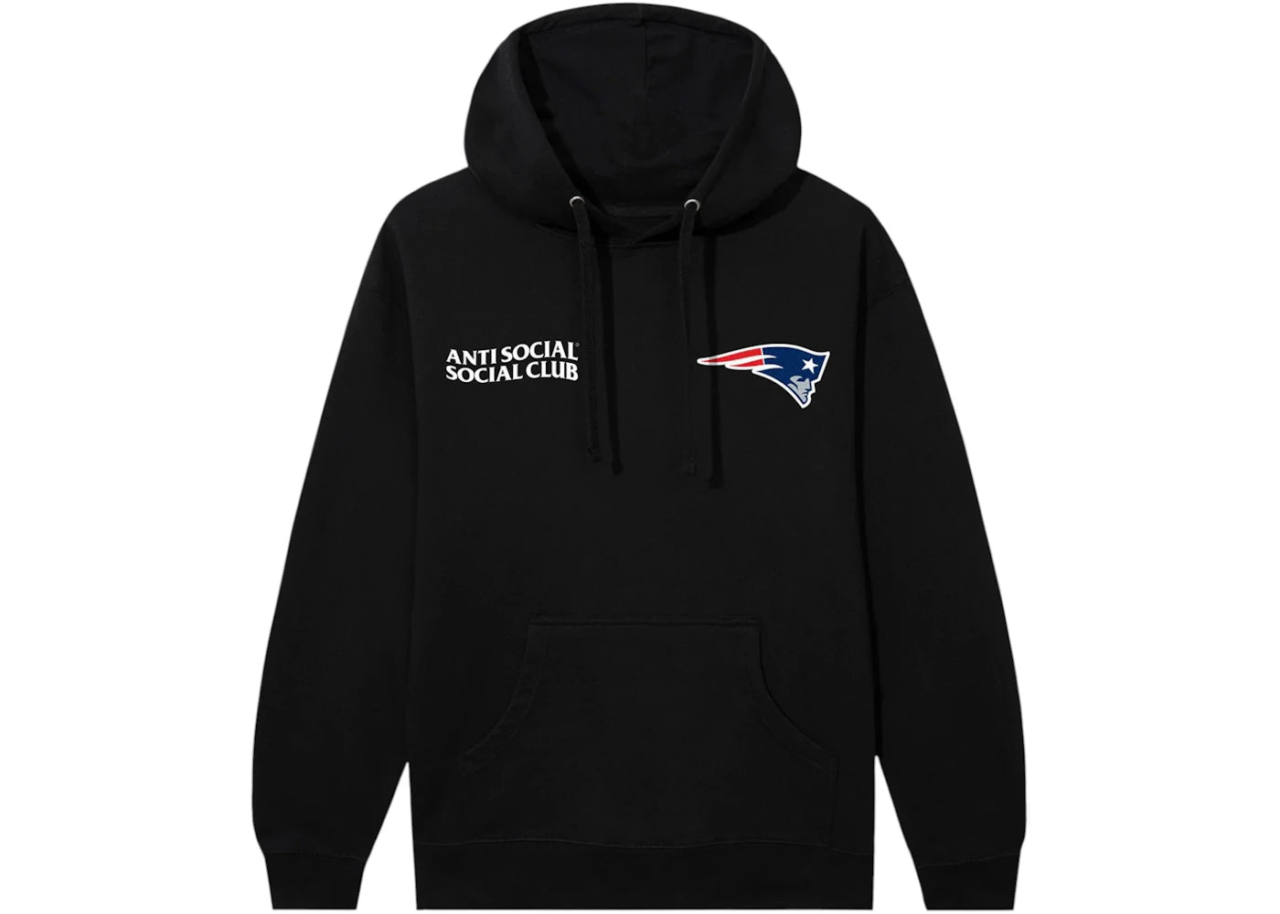 Anti Social Social Club x New England Patriots Team Hoodie Black