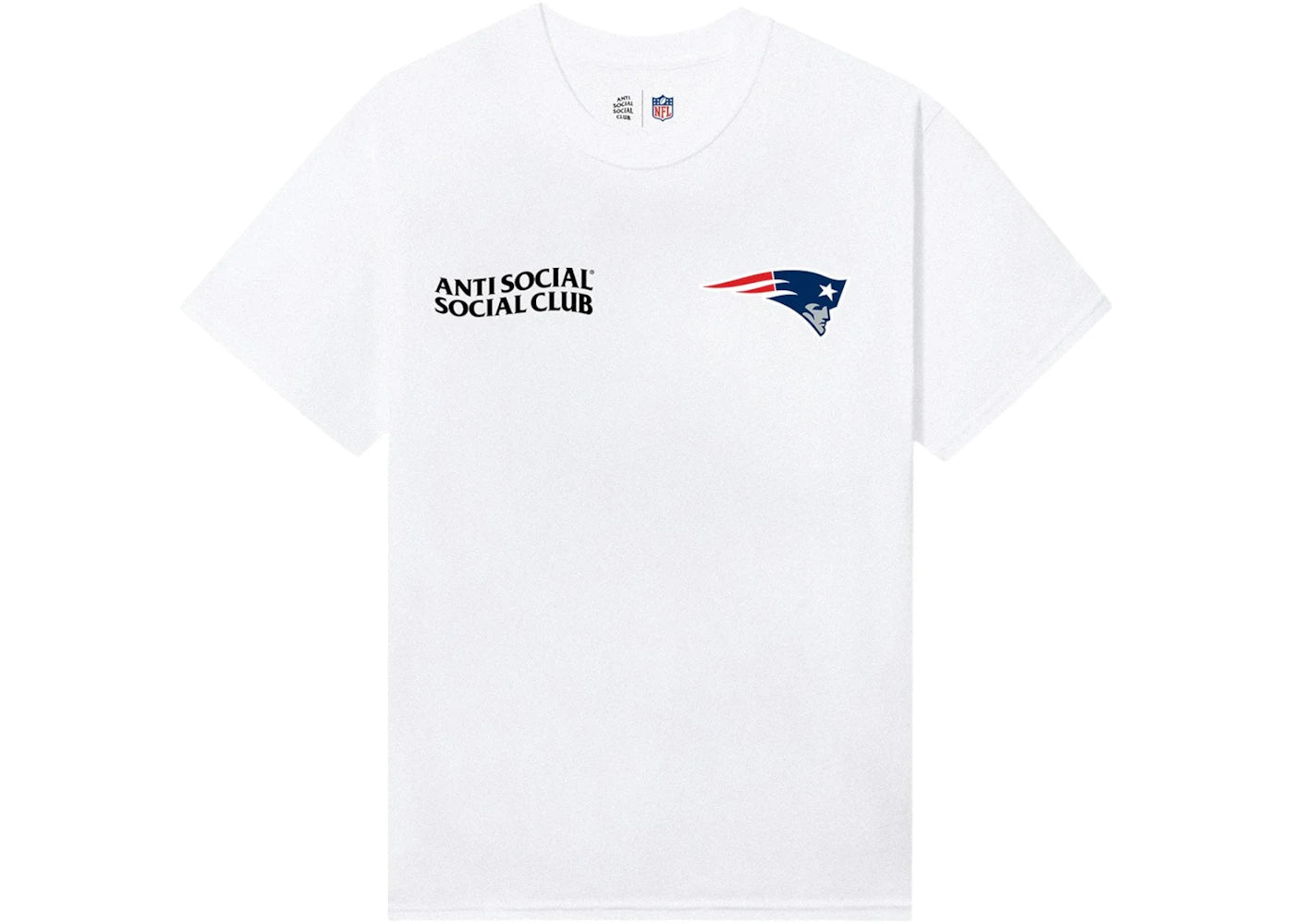 Anti Social Social Club x New England Patriots Team Tee White