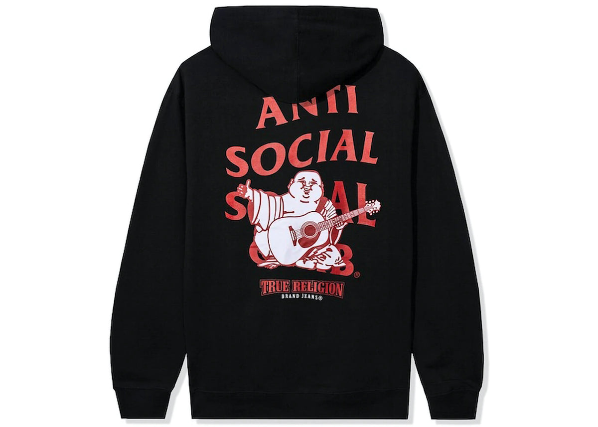 Anti Social Social Club x True Religion Anti-Truth Premium Heavyweight Hoodie Black