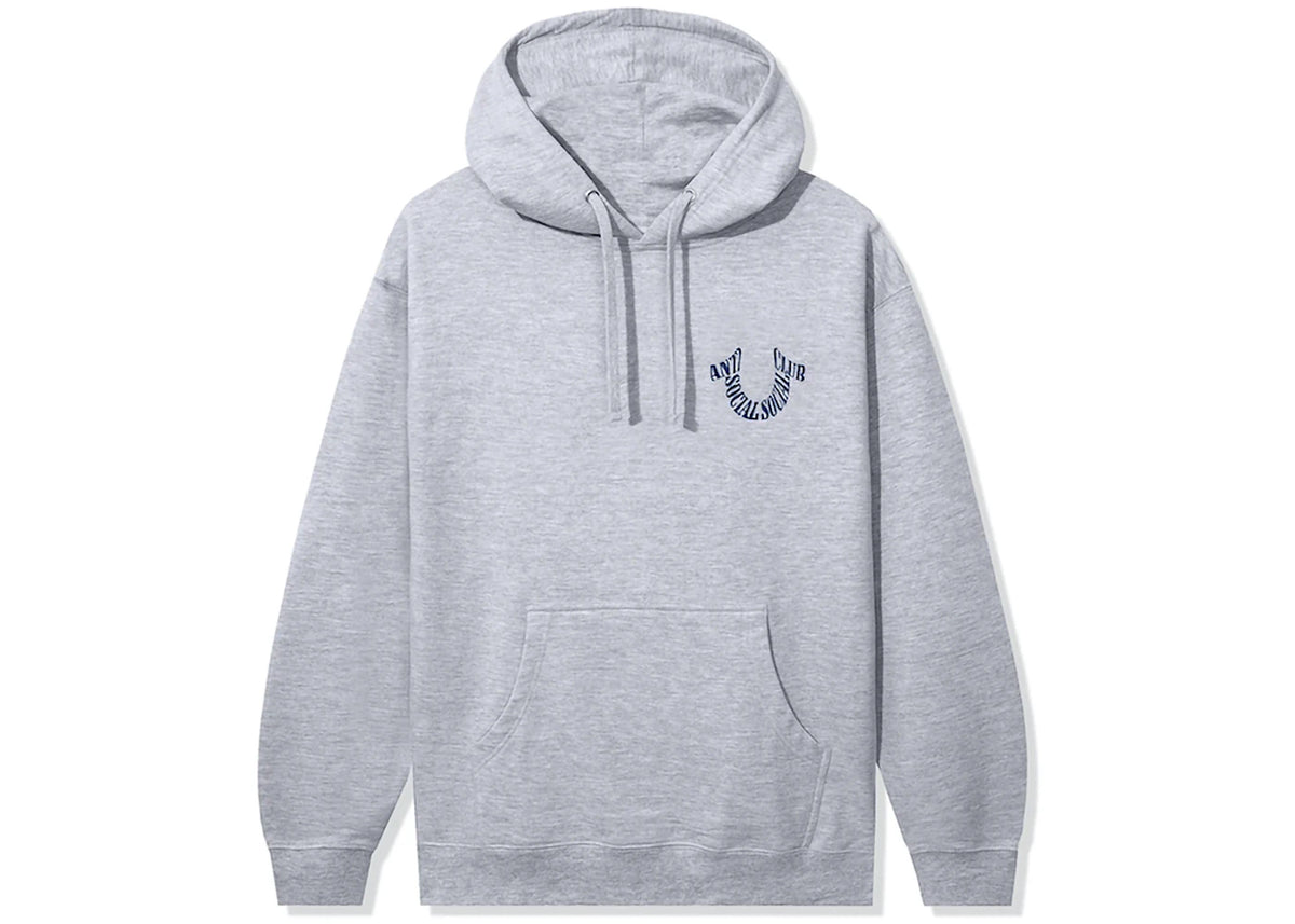 Anti Social Social Club x True Religion Anti-Truth Premium Heavyweight Hoodie Grey