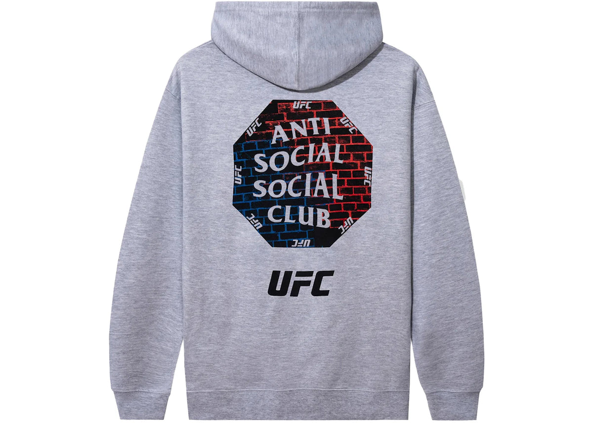 Anti Social Social Club x UFC Conned Zip-Up Grey
