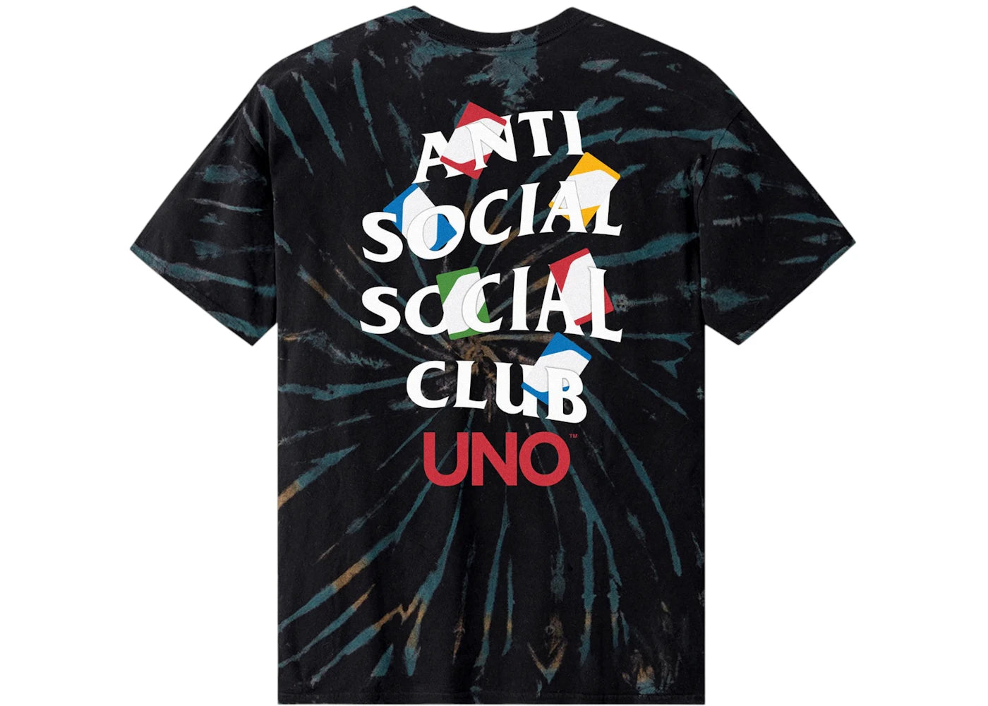 Anti Social Social Club x UNO Draw Two Tee Black Galaxy