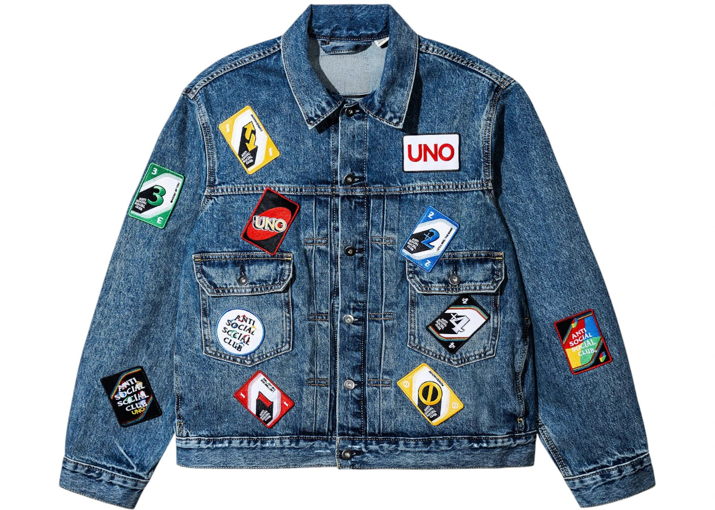 Anti Social Social Club x UNO Type 2 Denim Jacket Indigo