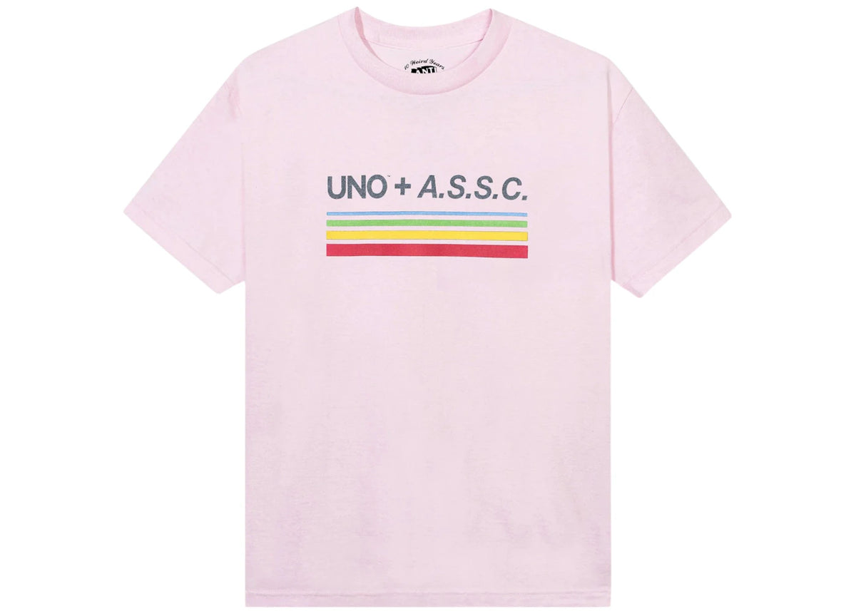 Anti Social Social Club x UNO Wild Reflective Tee Light Pink