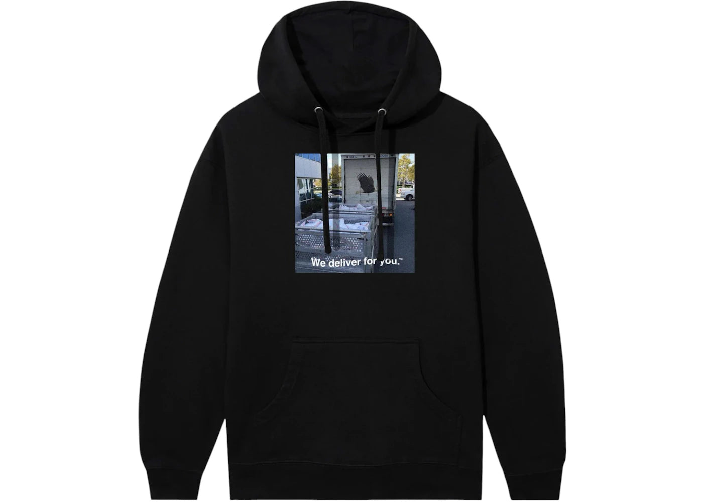 Anti Social Social Club x USPS Delivery Hoodie Black