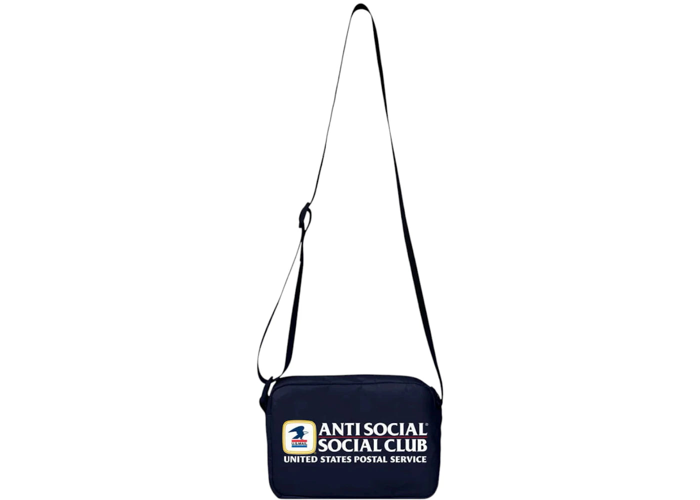 Anti Social Social Club x USPS Mini Mailman Side Bag Navy