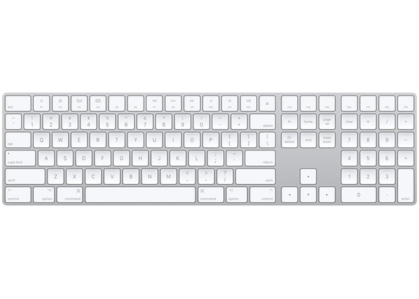 Apple Magic Keyboard with Numeric Keypad US English Silver (MQ052LL/A)