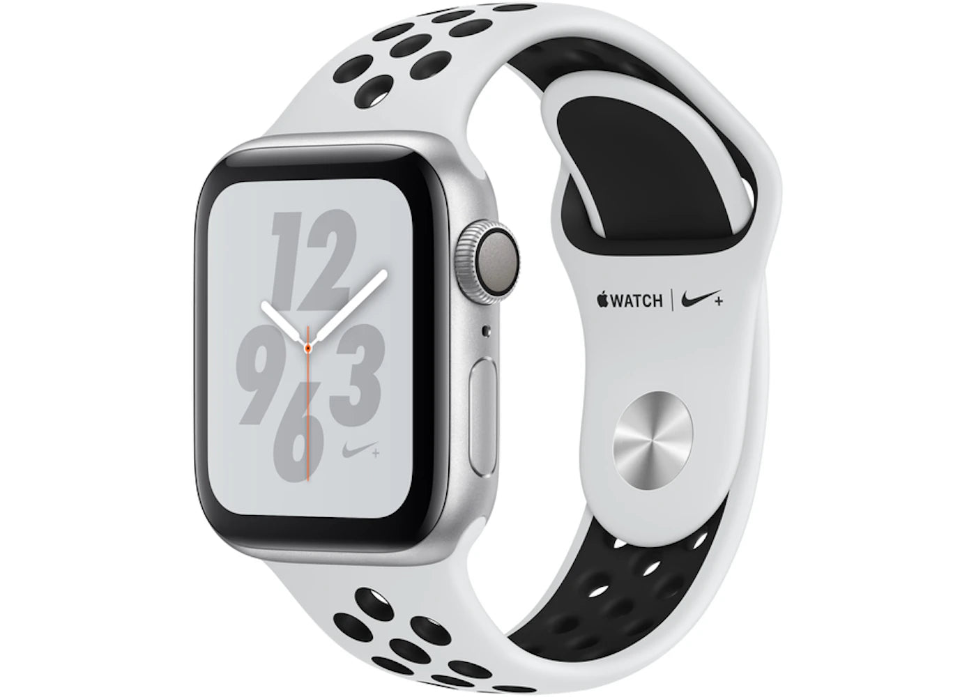 Apple Watch Nike+ Series 4 GPS + Cellular 40mm Silver Aluminum Case with Pure Platinum A1975