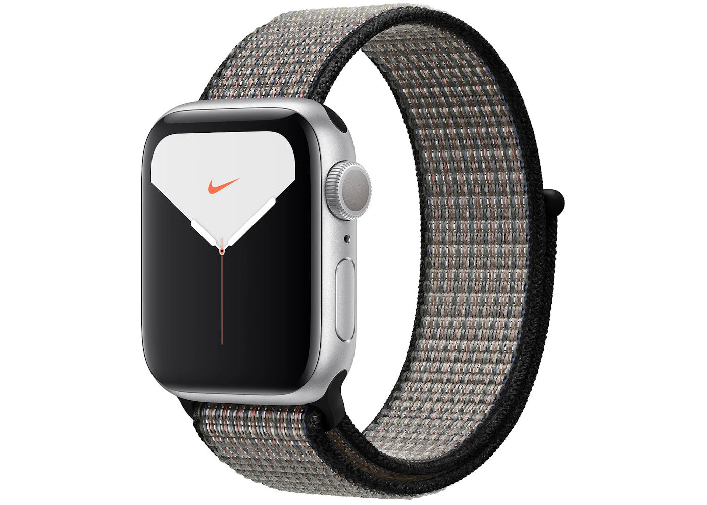 Apple Watch Nike Series 5 GPS 40mm Silver Aluminum with Royal Pulse Lava Glow Loop A2092