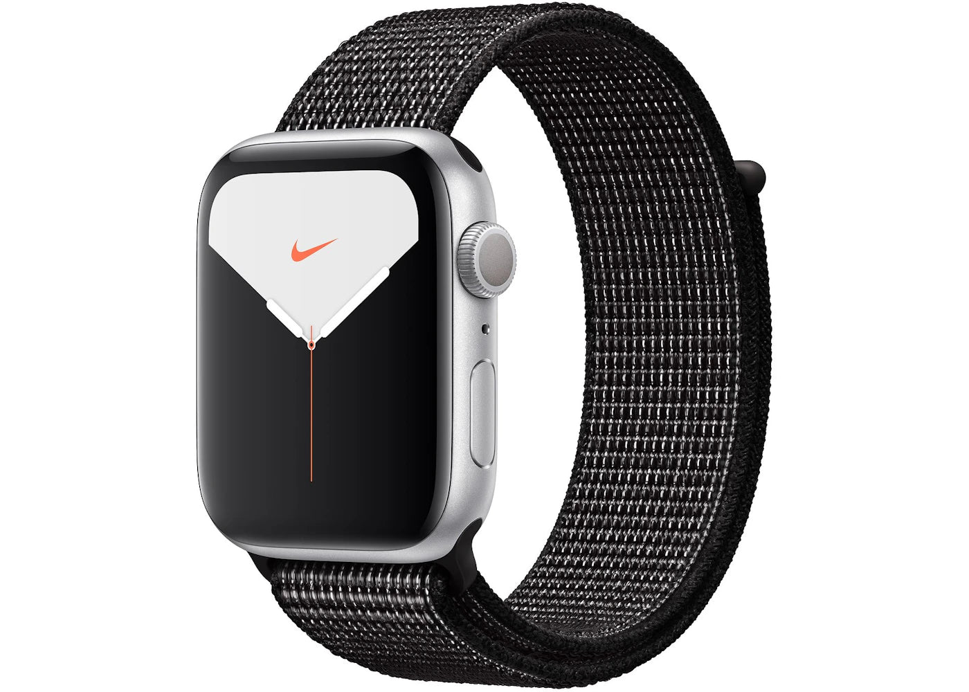 Apple Watch Nike Series 5 GPS 44mm Silver Aluminum with Black Loop A2093