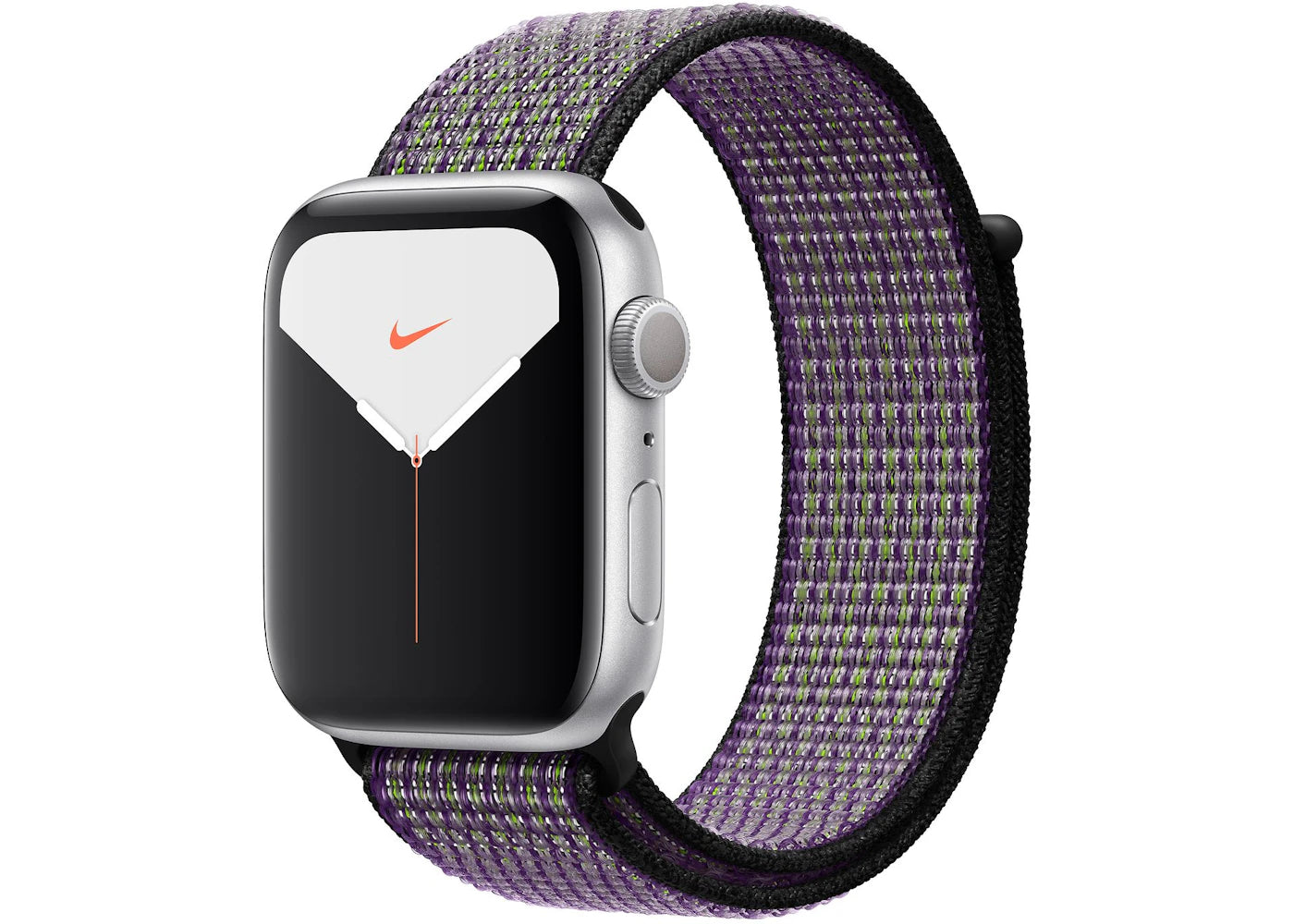Apple Watch Nike Series 5 GPS 44mm Silver Aluminum with Desert Sand Volt Loop A2093