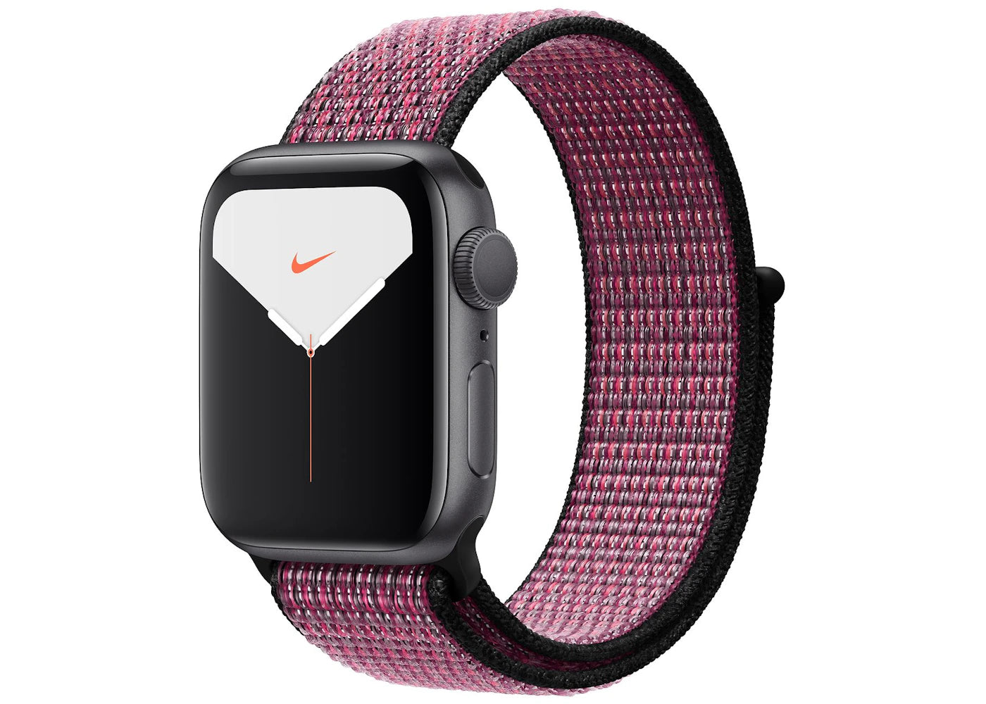 Apple Watch Nike Series 5 GPS 44mm Space Gray Aluminum with Pink Blast True Berry Loop A2093