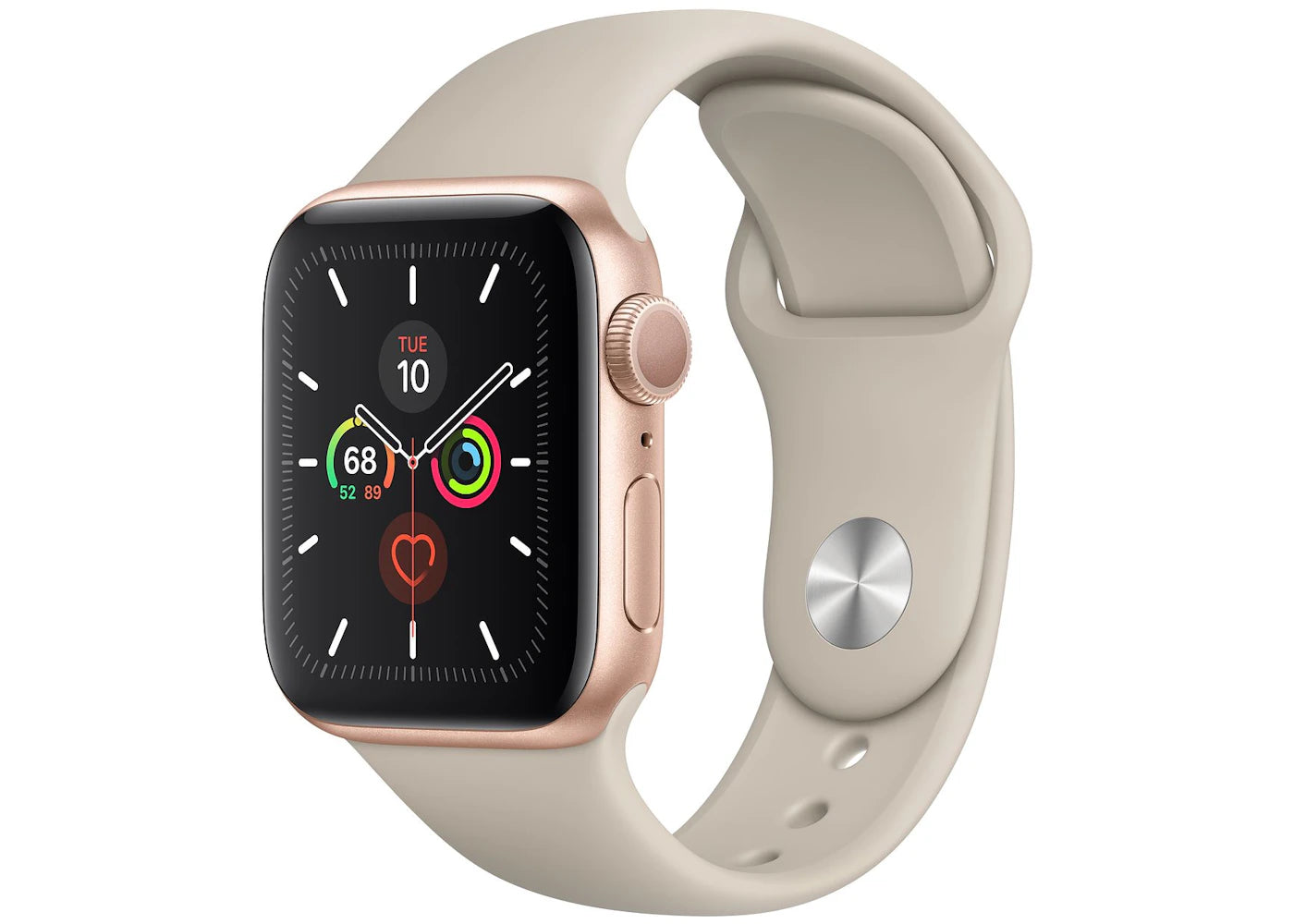 Apple Watch Series 5 GPS 40mm Gold Aluminum with Stone Sport Band A2092