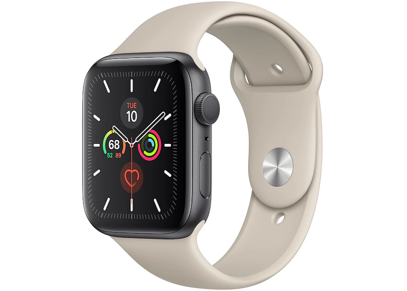 Apple Watch Series 5 GPS 44mm Space Gray Aluminum with Stone Sport Band A2093